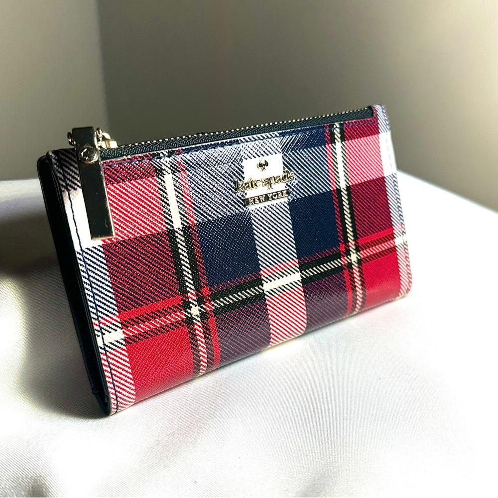 Kate Spade Plaid Wallet